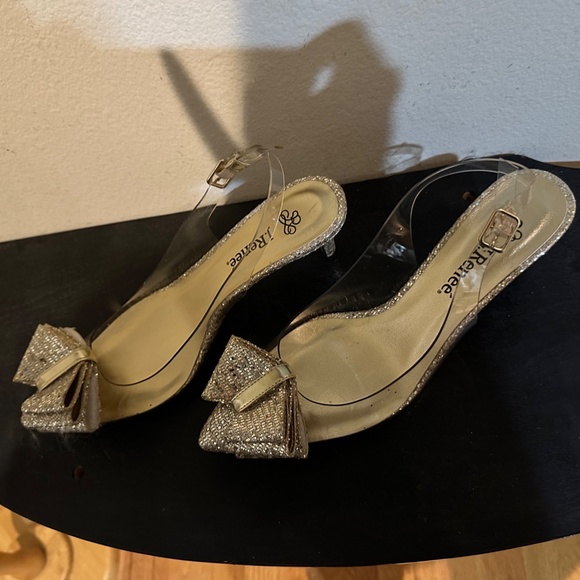 Transparent Evening Shoes J. Renee 1960s Vintage Party Shoes NOS Sz 8 M - Picture 8 of 9